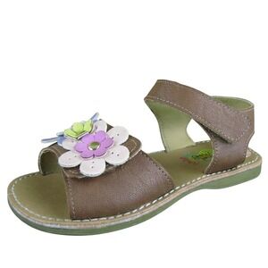 Rachel Girls Ankle Strap Nalani Sz T 10 Medium Brown Synthetic Hook & Loop